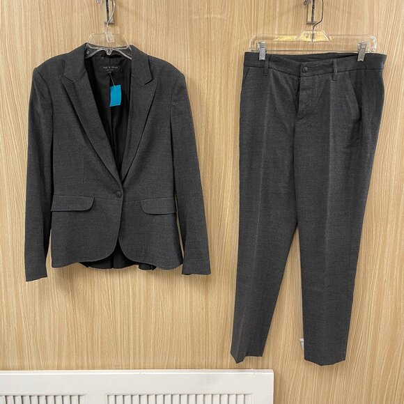 Rag & Bone Gray Wool Suit size 6 - Picture 1 of 10